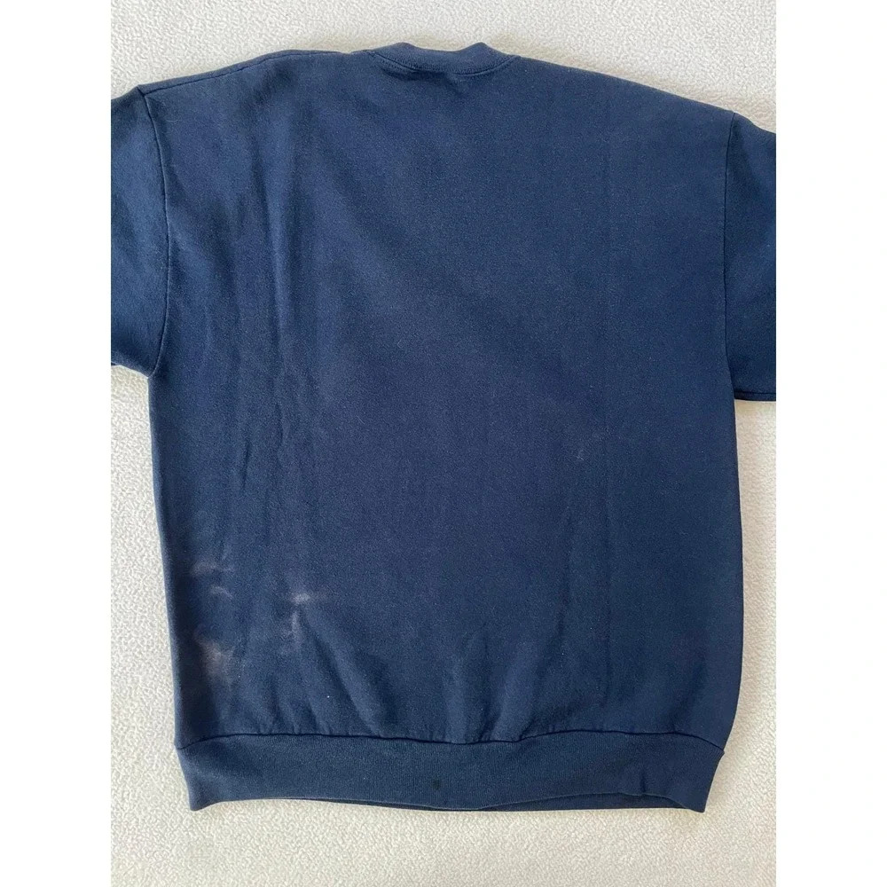 Jerzees Mens Extra Large Sweatshirt Navy Blue Vintage 90s‎ NuBlend Made in USA